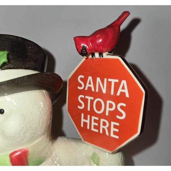 2014 Lenox Snowy Crossings Snowman Fine porcelain MIB - Picture 5 of 12